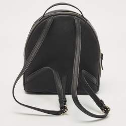 Pre Owned Kate Spade Black Leather New York Meow Sammi Backpack
