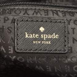 Pre Owned Kate Spade Black/Beige Leopard Calfhair and Leather Run Wild Hayden Tote
