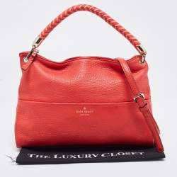 Kate Spade Red Leather Elliot Place Carmina Shoulder Bag