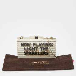 Pre Owned Kate Spade Beige Patent Leather Frame Clutch