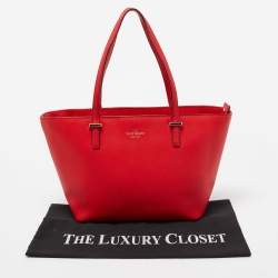 Pre Owned Kate Spade Red Leather Harmony Tote
