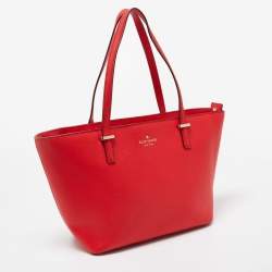 Pre Owned Kate Spade Red Leather Harmony Tote