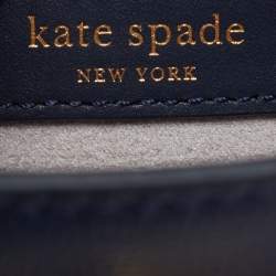 Pre Owned Kate Spade Dark Blue Leather Toujour Tote