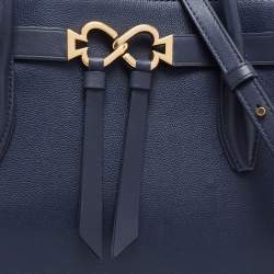 Pre Owned Kate Spade Dark Blue Leather Toujour Tote