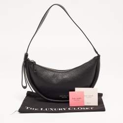 Kate Spade Black Leather Smile Shoulder Bag