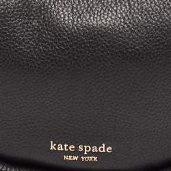 Kate Spade Black Leather Smile Shoulder Bag