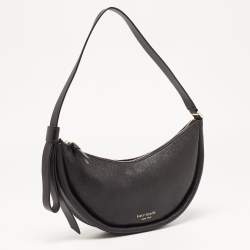 Kate Spade Black Leather Smile Shoulder Bag