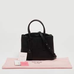 Pre Owned Kate Spade Black Leather Margaux Tote