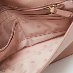 Pre Owned Kate Spade Flapper Pink Leather Medium Convertible Amelia Chain Shoulder Bag