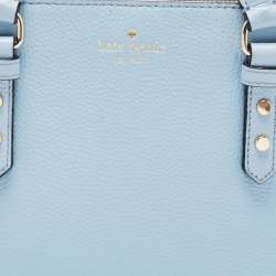 Kate Spade Light Blue Leather Mulberry Street Leighann Tote