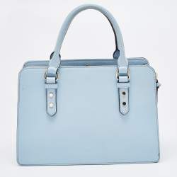 Kate Spade Light Blue Leather Mulberry Street Leighann Tote