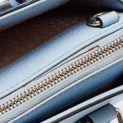 Kate Spade Light Blue Leather Mulberry Street Leighann Tote