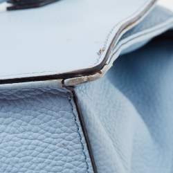 Kate Spade Light Blue Leather Mulberry Street Leighann Tote