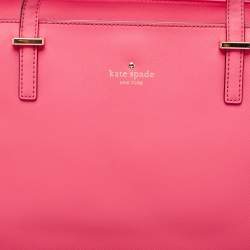Pre Owned Kate Spade Pink Leather Cedar Street Harmony Tote
