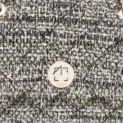 Pre Owned Kate Spade Black Tweed Natalia Flap Shoulder Bag