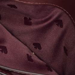 Pre Owned Kate Spade Burgundy Saffiano Leather Leila Continental Wallet