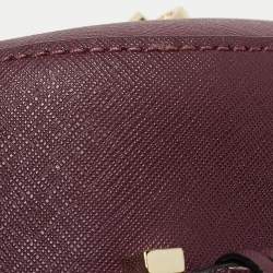 Kate Spade Burgundy Saffiano Leather Cameron Street Lane Satchel
