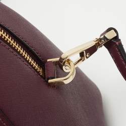 Kate Spade Burgundy Saffiano Leather Cameron Street Lane Satchel