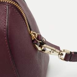 Kate Spade Burgundy Saffiano Leather Cameron Street Lane Satchel
