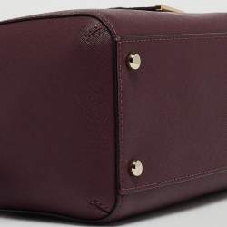 Kate Spade Burgundy Saffiano Leather Cameron Street Lane Satchel