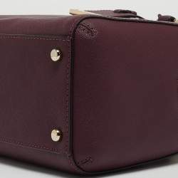 Kate Spade Burgundy Saffiano Leather Cameron Street Lane Satchel