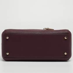 Kate Spade Burgundy Saffiano Leather Cameron Street Lane Satchel