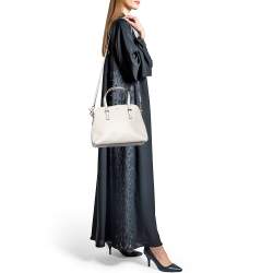 Pre Owned Kate Spade Grey Leather Cedar Street Maise Satchel