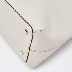 Pre Owned Kate Spade Grey Leather Cedar Street Maise Satchel