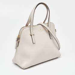 Pre Owned Kate Spade Grey Leather Cedar Street Maise Satchel