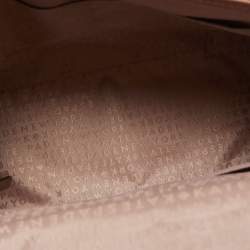 Pre Owned Kate Spade Light Pink Croc Embossed Patent Leather Knightsbridge Doris Top Handle Bag