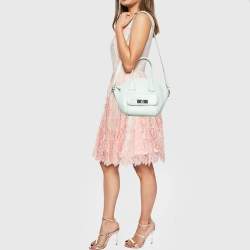 Pre Owned Kate Spade Mint Green Scalloped Leather Satchel