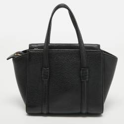 Pre Owned Kate Spade Black Leather Mini Daniels Drive Abigail Satchel 