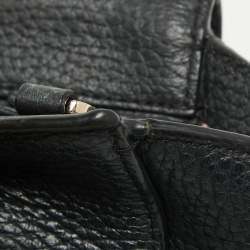 Pre Owned Kate Spade Black Leather Mini Daniels Drive Abigail Satchel 