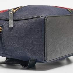 Pre Owned Kate Spade Blue Denim Grove Street Poppy Sammi Backpack