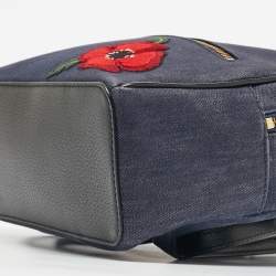 Pre Owned Kate Spade Blue Denim Grove Street Poppy Sammi Backpack