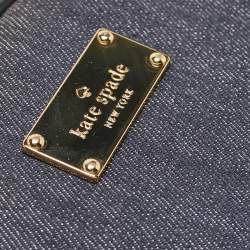 Pre Owned Kate Spade Blue Denim Grove Street Poppy Sammi Backpack