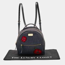 Pre Owned Kate Spade Blue Denim Grove Street Poppy Sammi Backpack