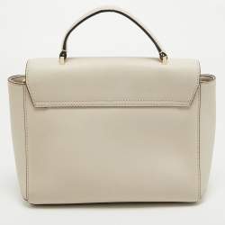 Kate Spade Off White Leather Charline Arbour Hill Top Handle Bag