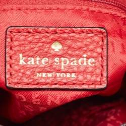 Kate Spade Red Leather Katie Bucket Crossbody Bag