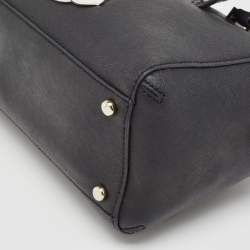 Pre Owned Kate Spade Black Leather French Bulldog Satchel