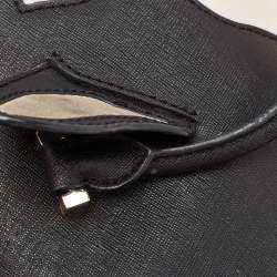 Pre Owned Kate Spade Black Leather French Bulldog Satchel