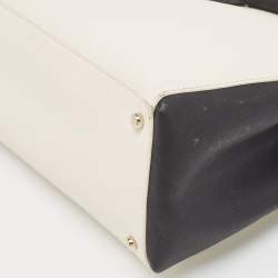 Kate Spade Black/White Leather Bow Tote