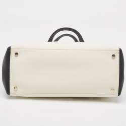 Kate Spade Black/White Leather Bow Tote