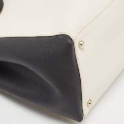 Kate Spade Black/White Leather Bow Tote