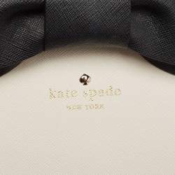 Kate Spade Black/White Leather Bow Tote