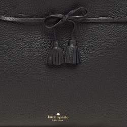 Pre Owned Kate Spade Black Leather New York Hayes Street Tote