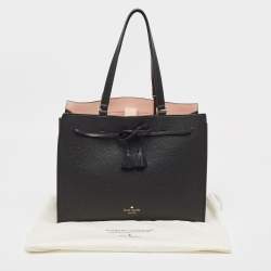 Pre Owned Kate Spade Black Leather New York Hayes Street Tote