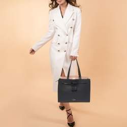 Pre Owned Kate Spade Black Leather New York Hayes Street Tote