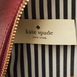 Pre Owned Kate Spade Burgundy Leather So Foxy Fox Convertible Backpack