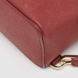Pre Owned Kate Spade Burgundy Leather So Foxy Fox Convertible Backpack